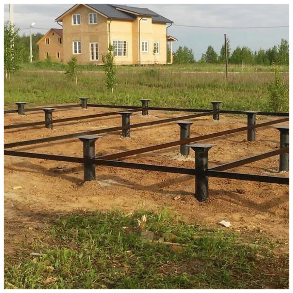 Оголовок для крепления ростверка